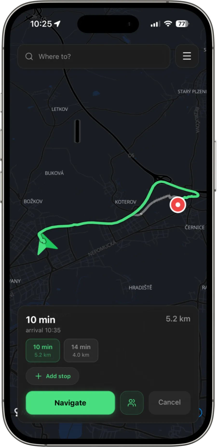Viao route planning
