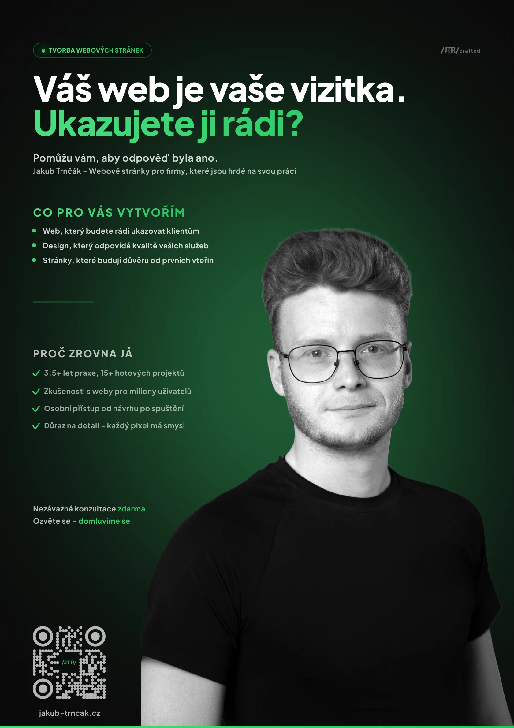 Plakát: Brand přístup – Váš web je vaše vizitka