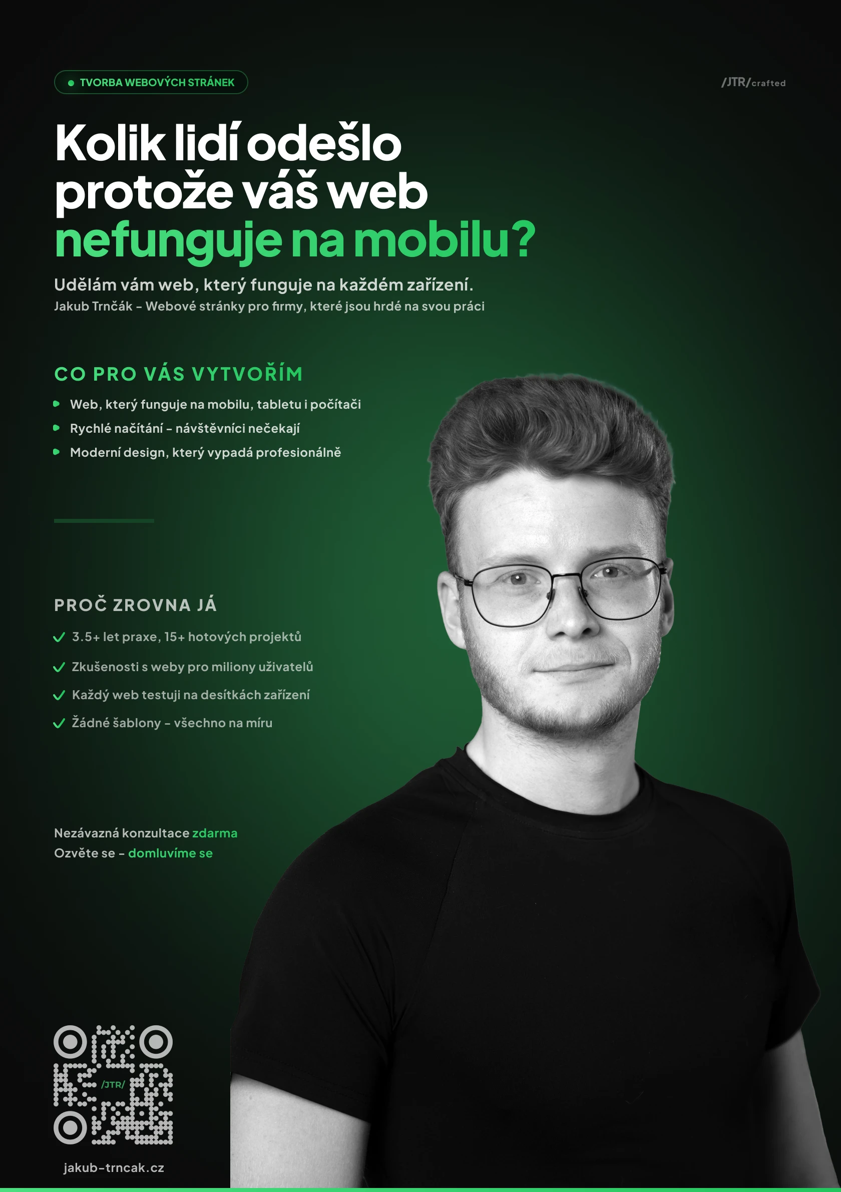 Plakát: Mobile-first – Kolik lidí odešlo kvůli mobilu